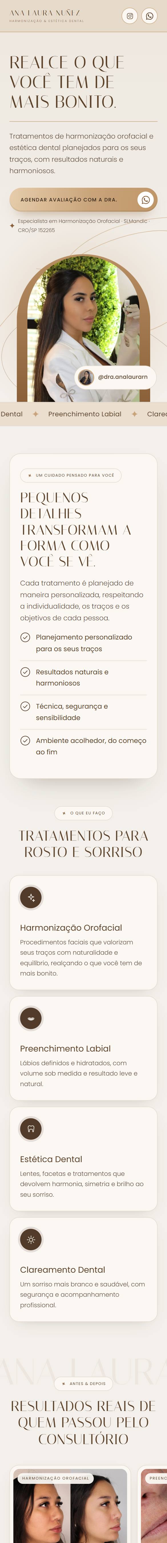 Prévia do site da Dra. Ana Laura